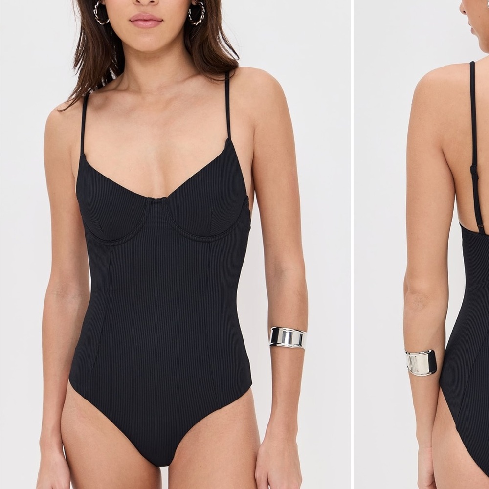 Black Women's One-Piece Swimsuit